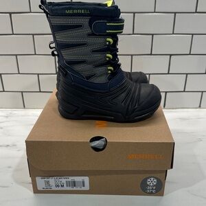 Merrell Snow Quest Lite 3.0 Jr. Neon/Blue/Grey Snow Boots